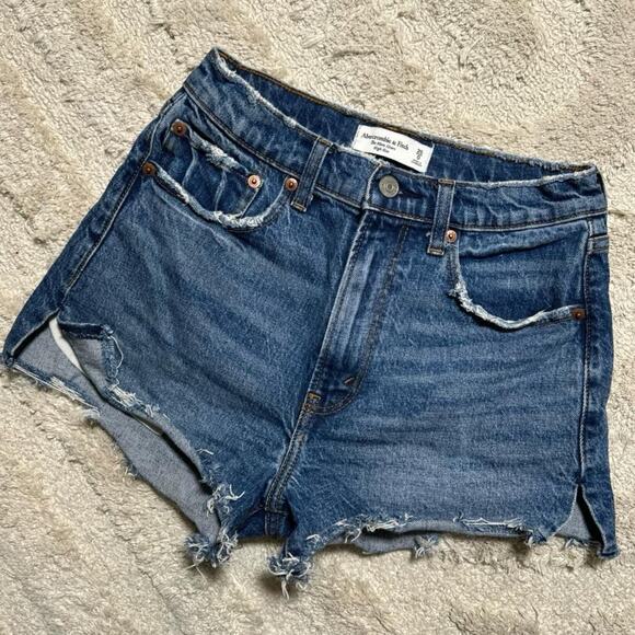 Abercrombie & Fitch Women's High Rise Mom Short - Picture 2 of 4